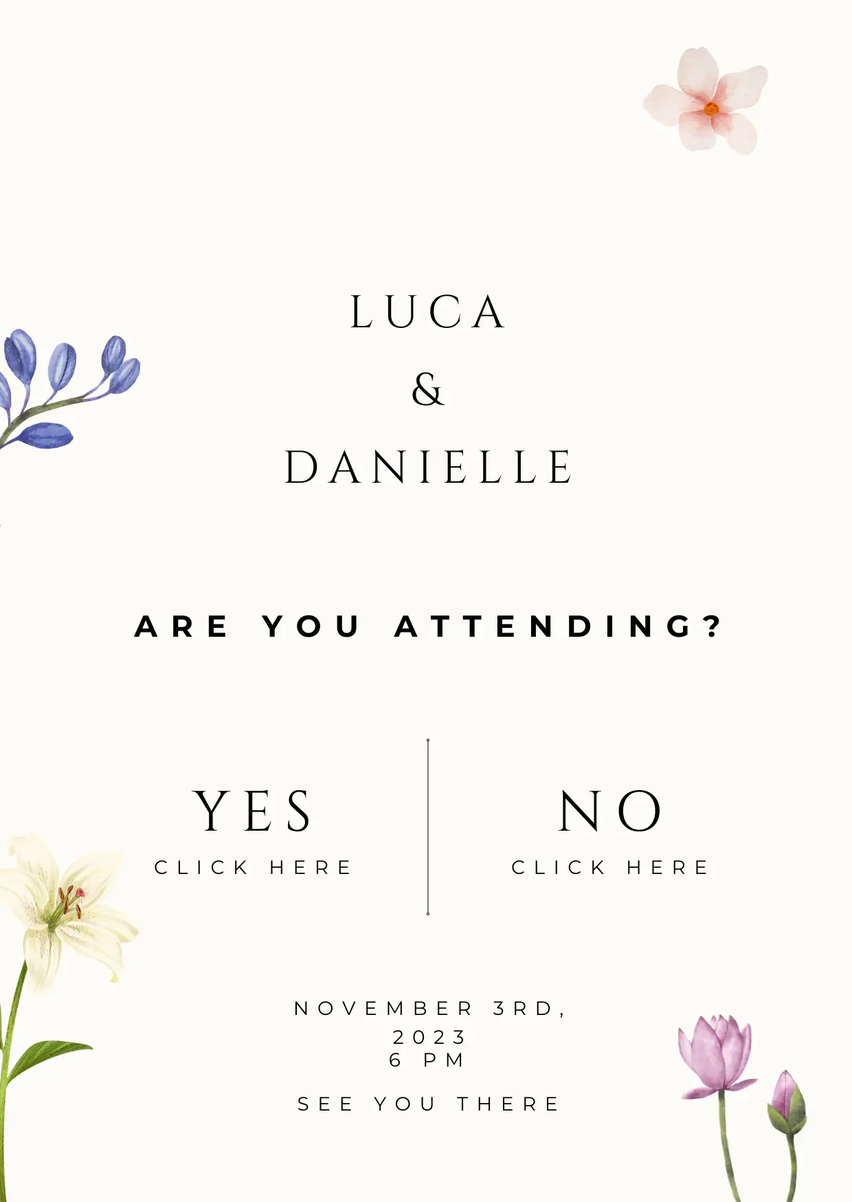 Digital wedding invitations