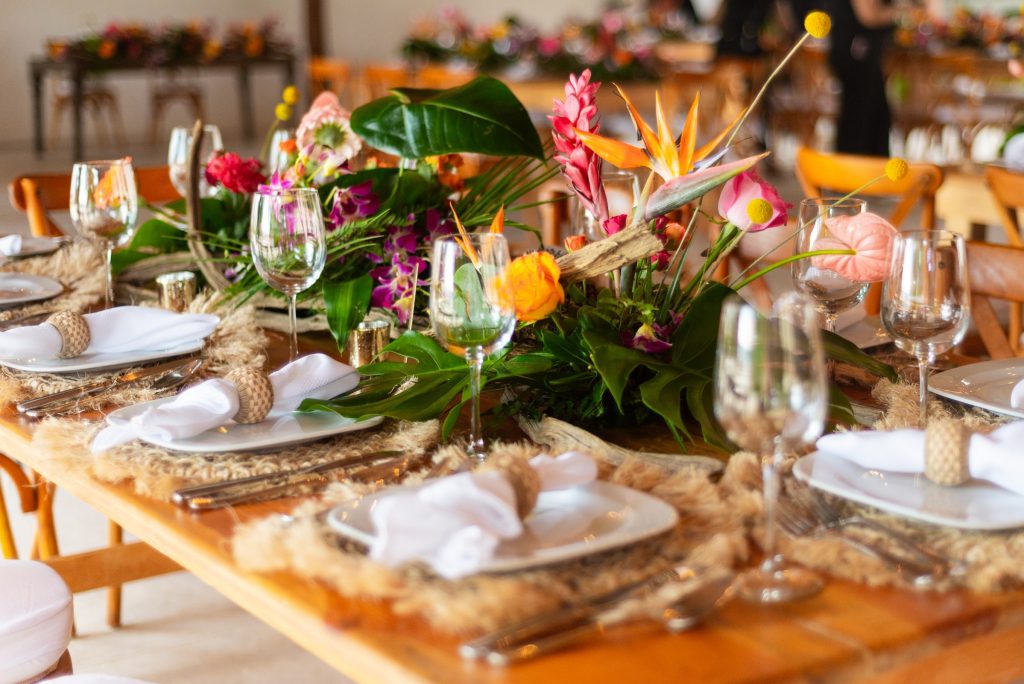 riviera cancun wedding tabletop