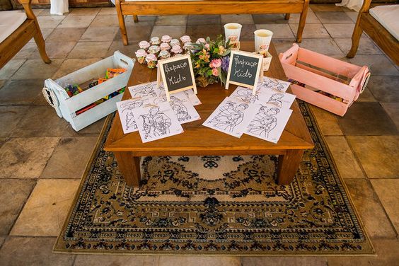 Activities Table - Wedding Entertainment Ideas for Kids at a Wedding 
